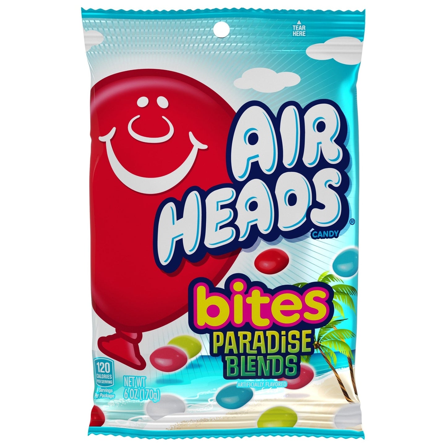 Airhead Bites Paradise Blend Peg Bag 6oz X 12 Units - CandyStation