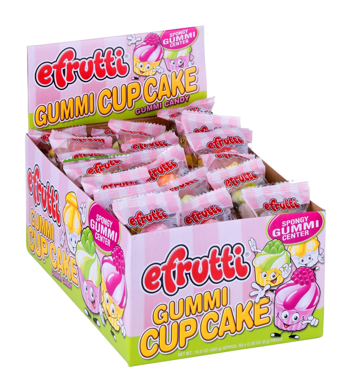 E-Frutti Gummi Cupcakes Candy 0.28oz X 60 Units - CandyStation