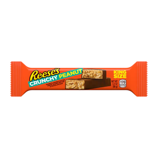 Reese Crunchy Peanut - King Size Bar 3.2oz X 18 Units