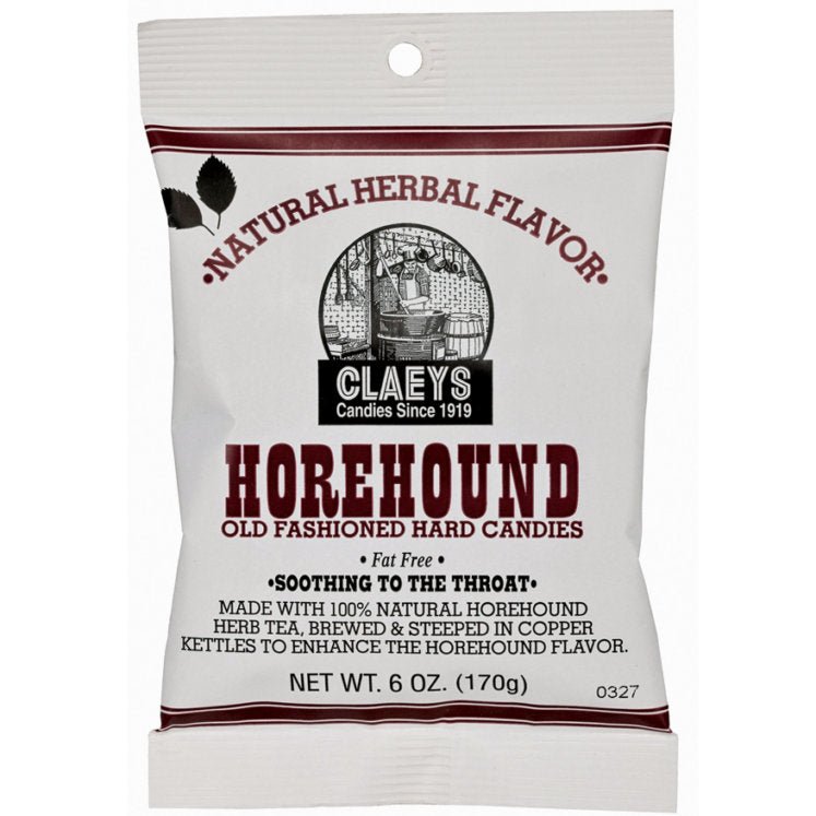 Claeys Old Fashioned Hard Candies - Horehound 6oz X 24 Units - CandyStation