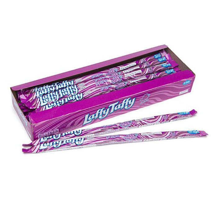 Wonka Laffy Taffy Rope - Grape Pre - Priced X 24 Units - CandyStation