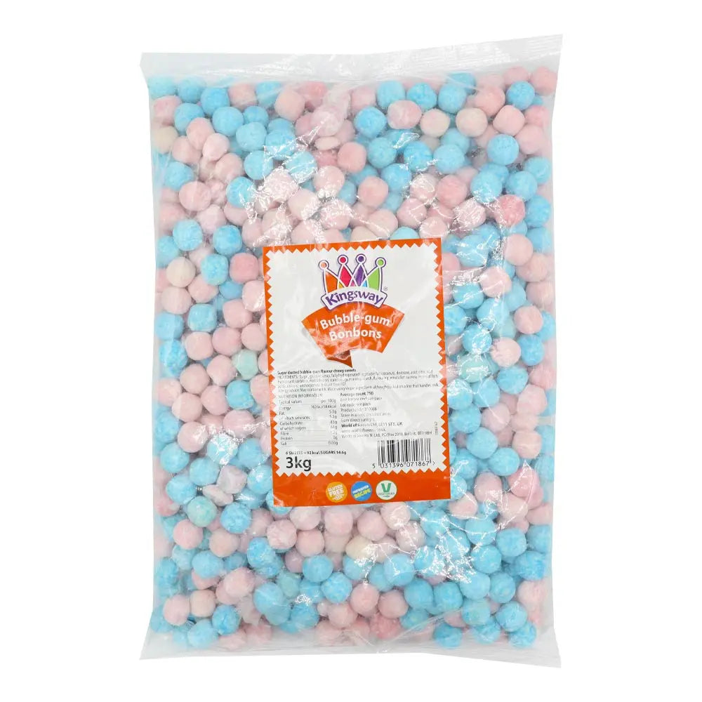 Uk - Kingsway Bubblegum Bonbons X 3Kg