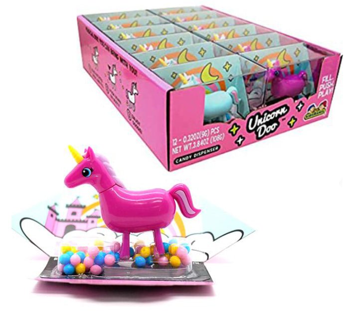Kidsmania Unicorn Doo Candy Dispenser X 12 Units - CandyStation