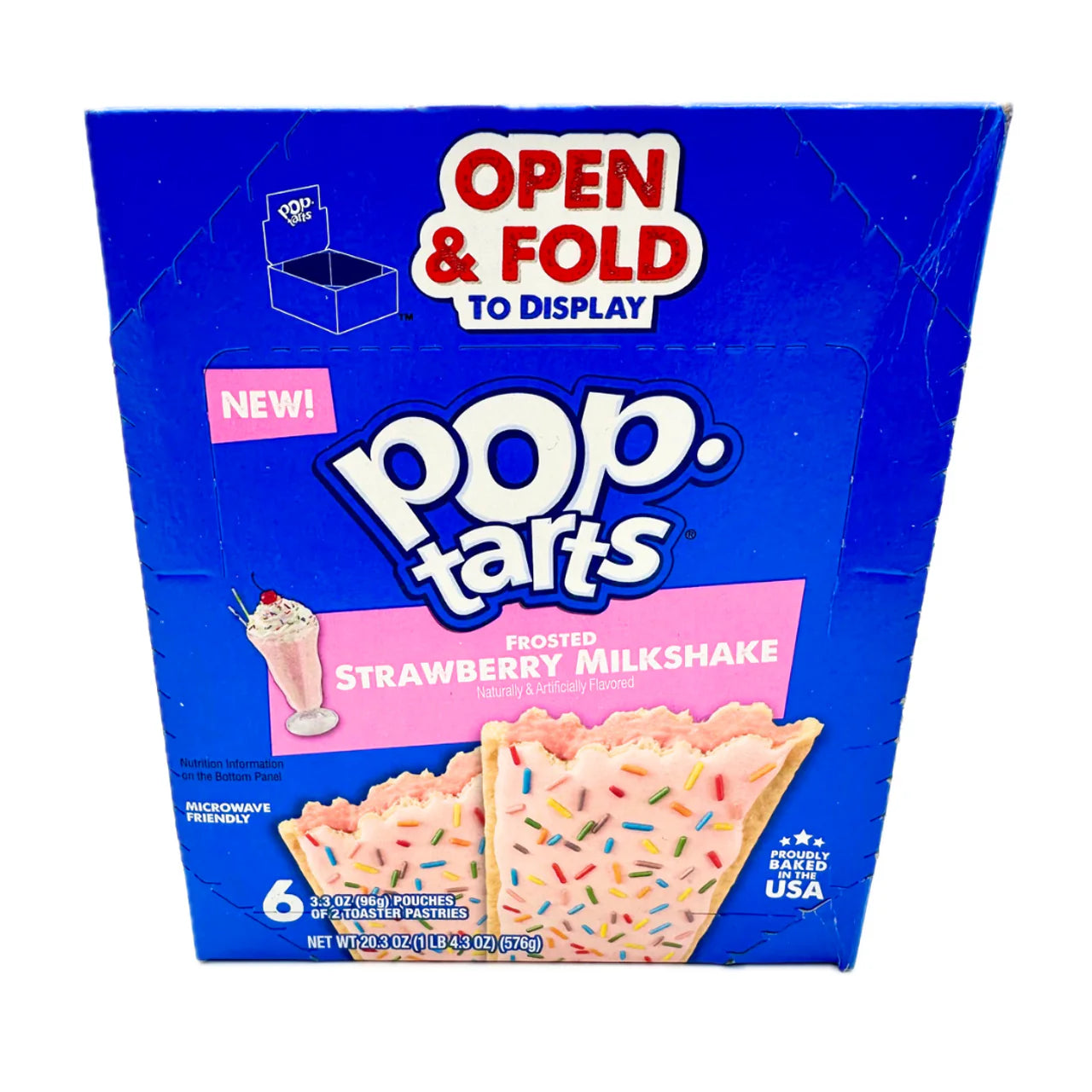 Pop Tarts 2s Strawberry Milkshake 3.3oz X 6 Units // Exp 10 Oct 2025