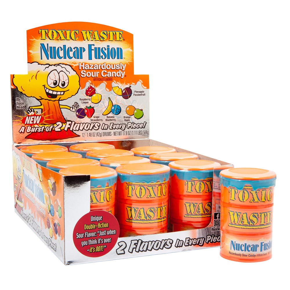 Toxic Waste Nuclear Fusion Drums X 12 Units - CandyStation