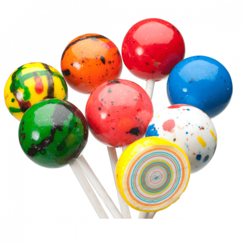 Espeez Paintball Pops Giant Jawbreakers Display 2.3oz X 24 Units