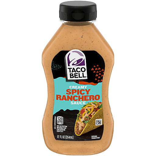 Taco Bell Creamy Spicy Ranchero Sauce 12oz X 8 Units