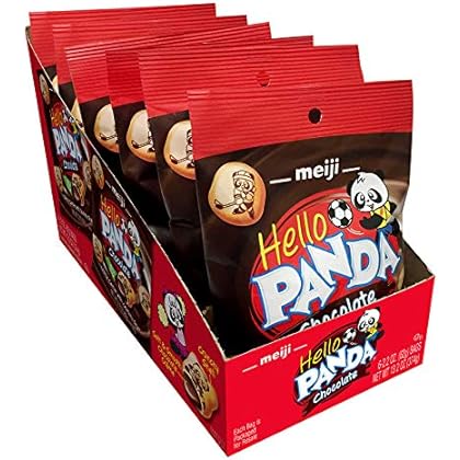 Meiji Hello Panda Chocolate 2.2oz X 6 Units