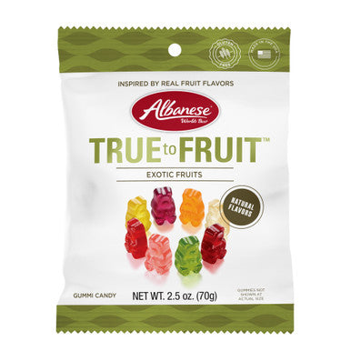 Albanese True to Fruit™ Exotic Fruits Peg Bag 2.5oz X 12 Units