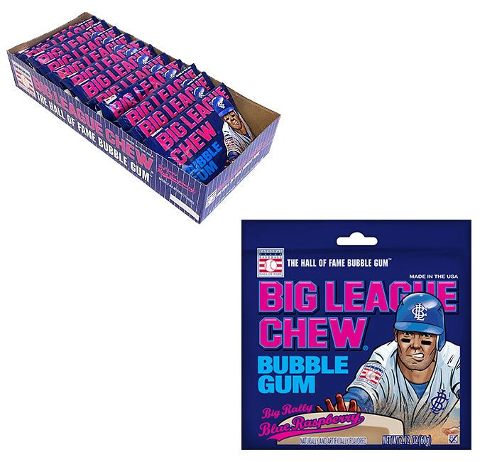 Big League Chew Blue Raspberry X 12 Units - CandyStation
