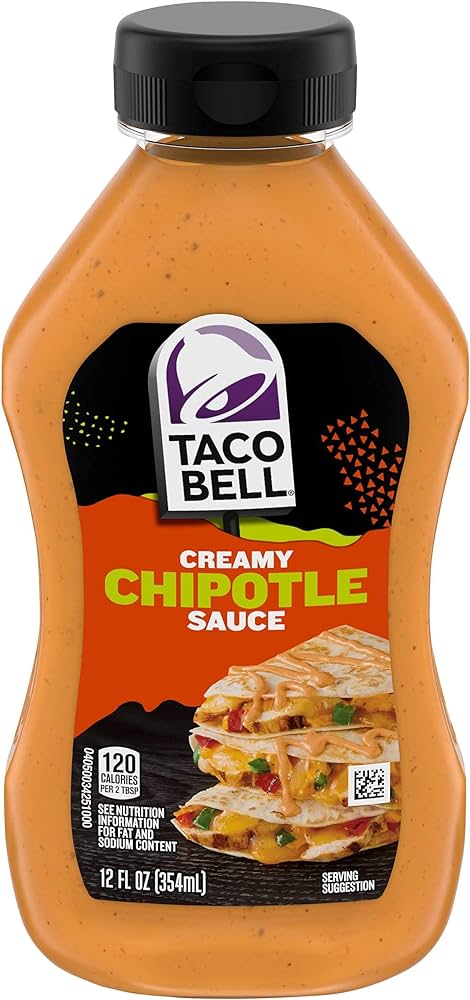 Taco Bell Creamy Chipotle Sauce 12oz X 8 Units // Exp 06 Sep 2025