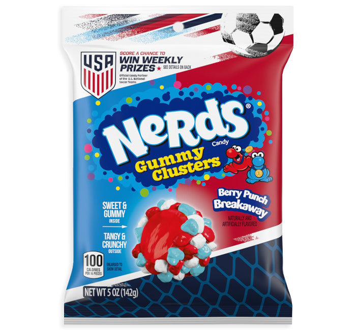 Nerds Gummy Clusters Berry Punch Breakaway Bag 5oz X 12 Units