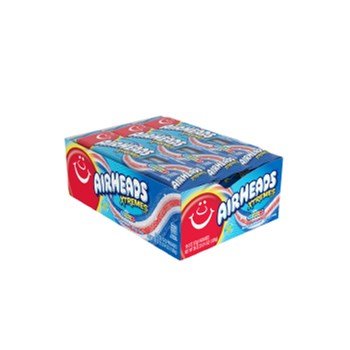 Airheads Xtremes Belts Blue Raspberry 2oz X 18 Units - CandyStation