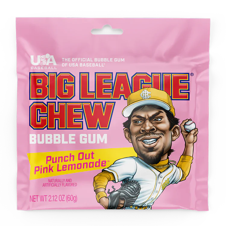 Big League Chew Pink Lemonade 2.12oz X 12 Units