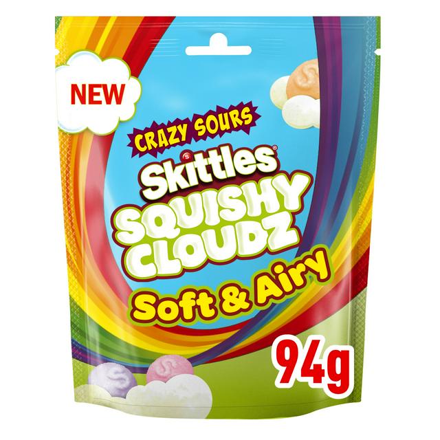 UK Skittles Squishy Cloudz Sour 94g X 18 Units - CandyStation