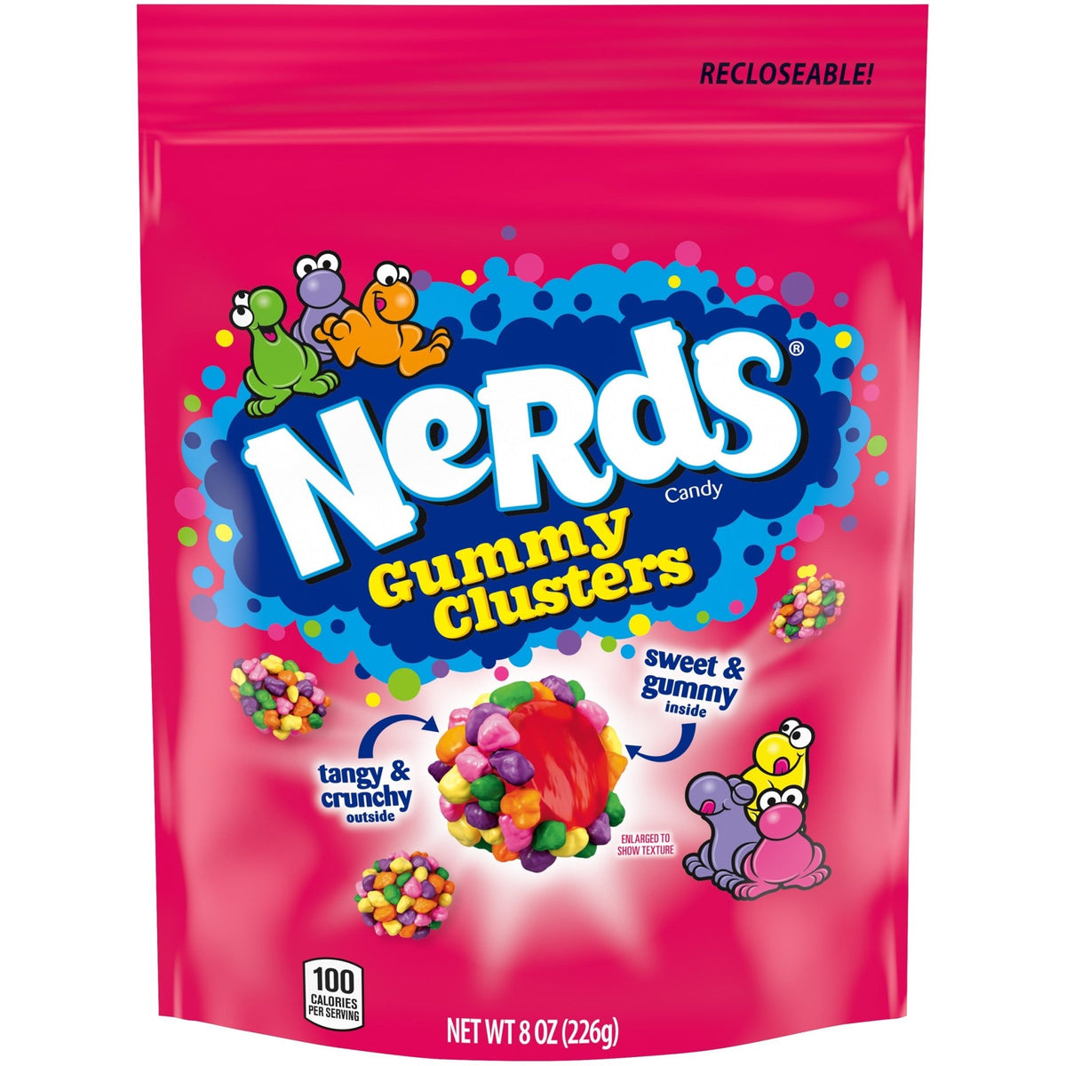 Nerds Gummy Clusters Stand Up Bag 8oz X 6 Units - CandyStation