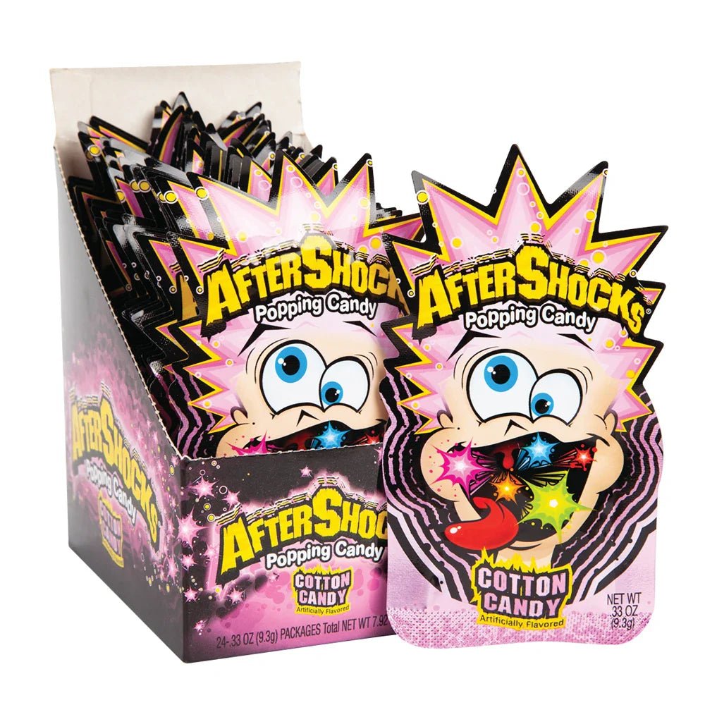 Aftershocks Popping Candy Cotton Candy 0.33oz X 24 Units - CandyStation