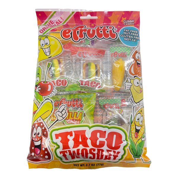 E-Frutti Taco Twosday Peg Bag X 12 Units - CandyStation