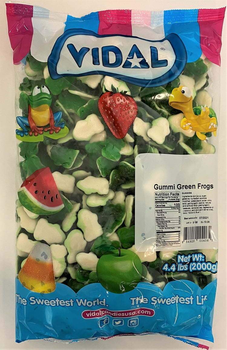 Bulk - Vidal Green Frogs Gummies 4.4lb X 1 Unit