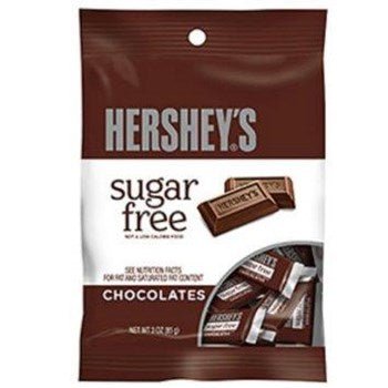 Hershey's Sugar Free Milk Chocolate Peg Bag 3oz X 12 Units - CandyStation