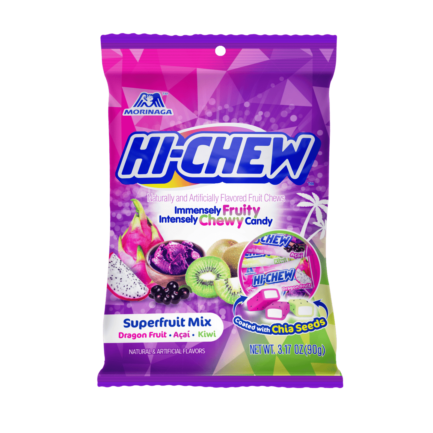 Hi-Chew Superfruit Mix Peg Bags 3.17oz X 6 Units - CandyStation