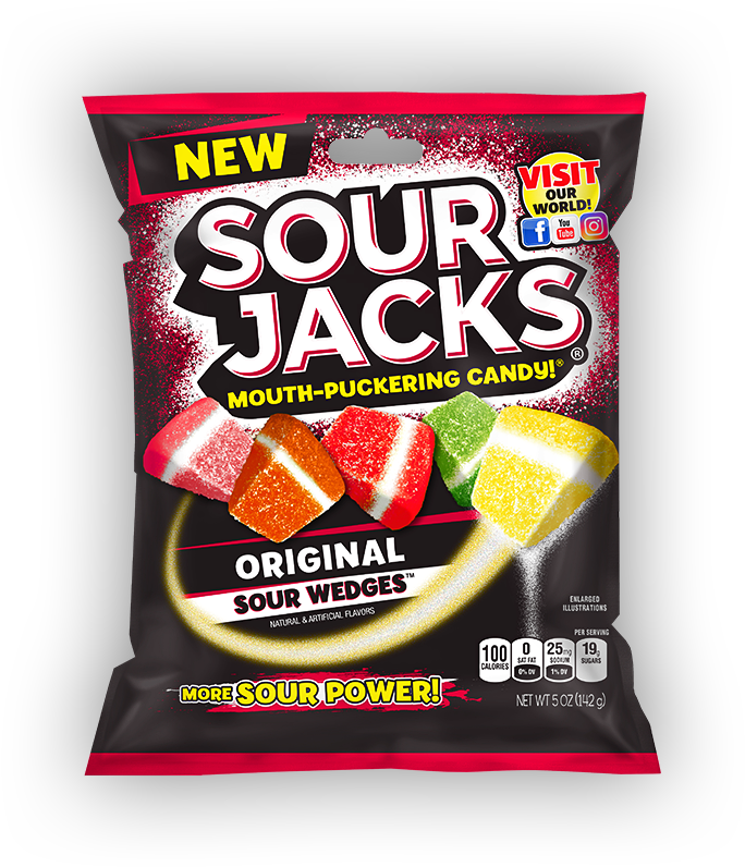 Pim Sour Jacks Wedges Original Peg Bag 5oz X 12 Units