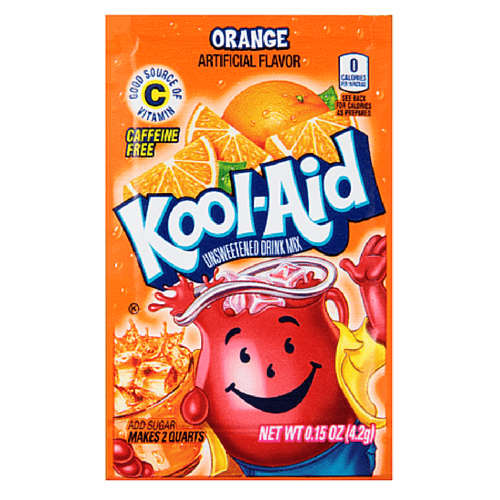 Kool - Aid Unsweetened 2qt - Orange X 48 Units - CandyStation