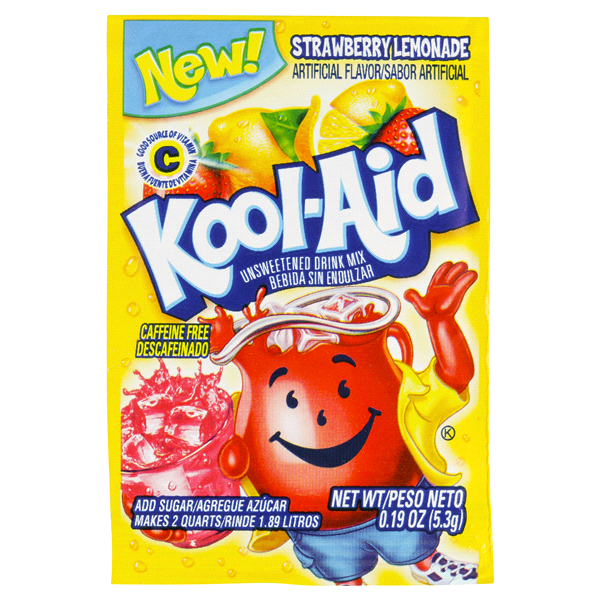 KOOL-AID UNSWEETENED 2QT - STRAWBERRY LEMONADE