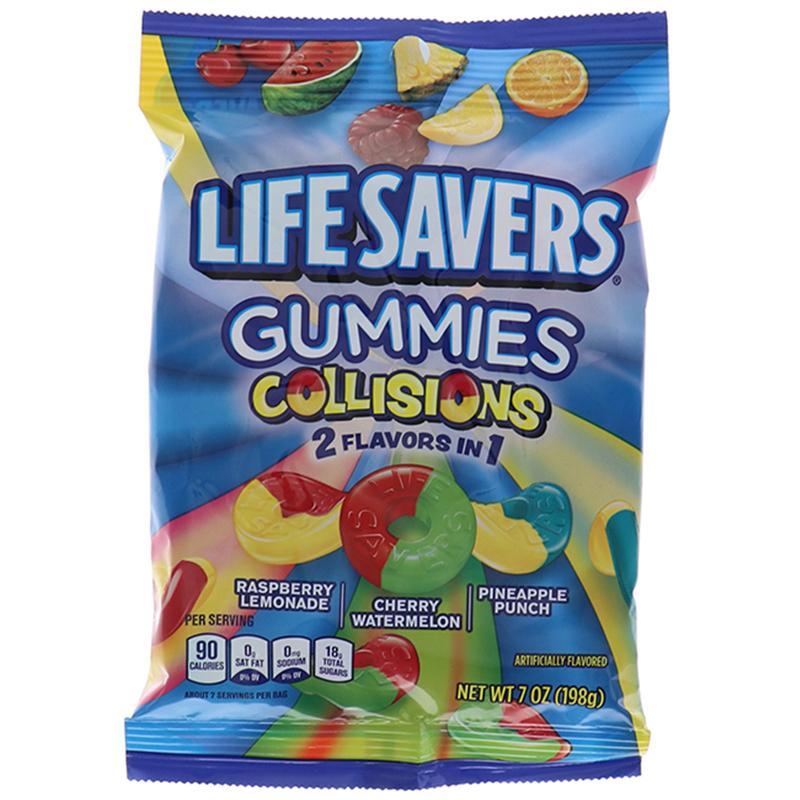 Lifesavers Gummies Collisions Peg Bag 7oz X 12 Units - CandyStation