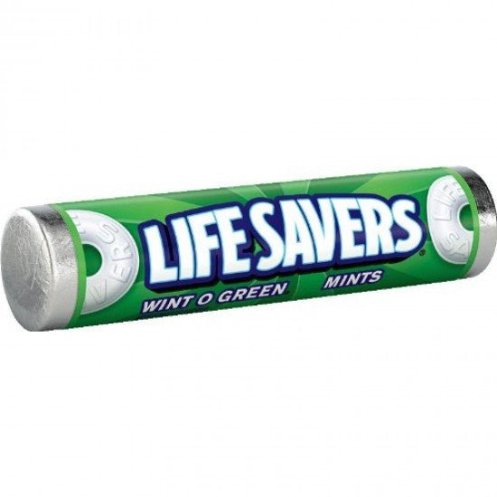 Lifesavers Hard Roll Wint - O - Green .84oz X 20 Units - CandyStation