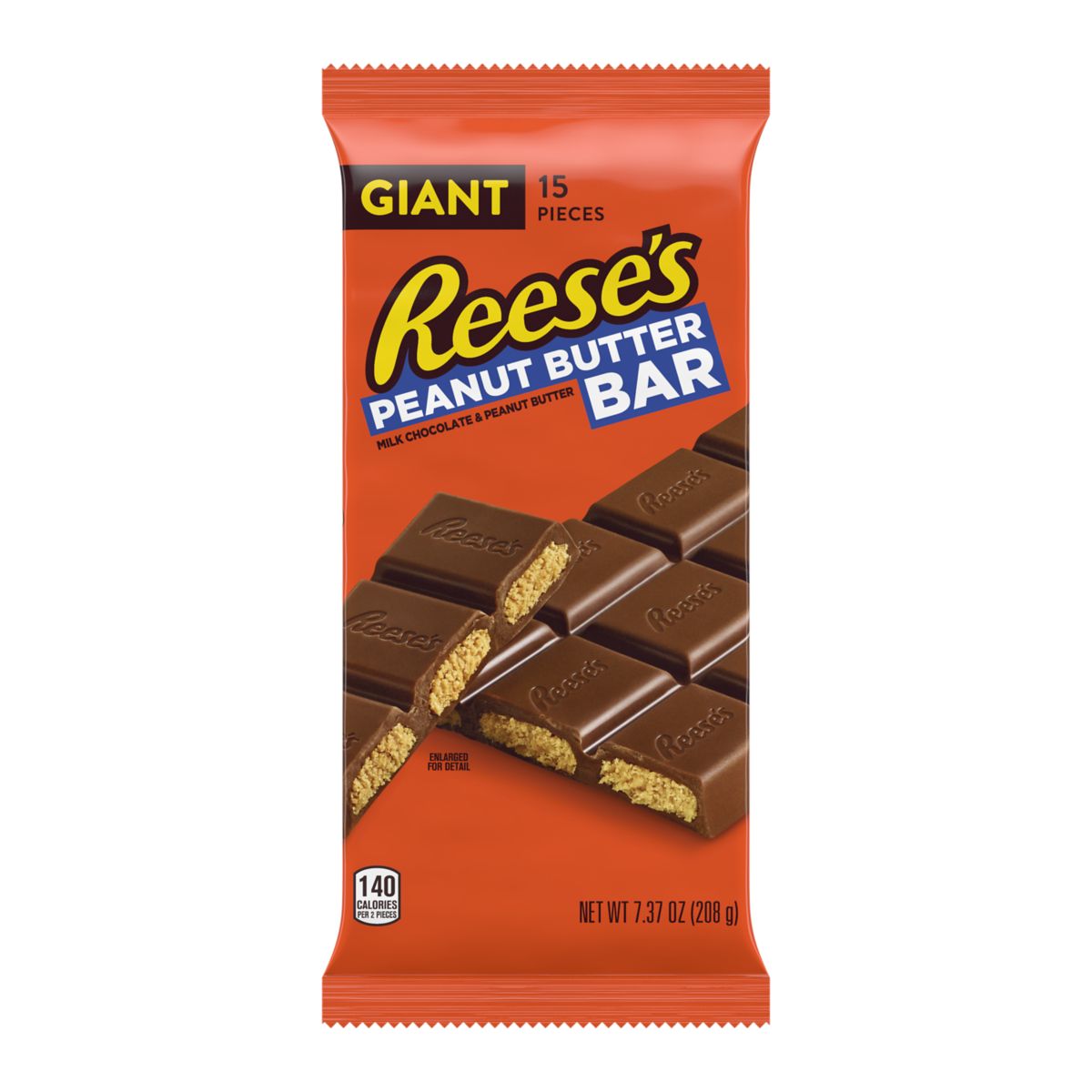 Reese Milk Peanut Butter Giant Bar 7.37oz X 12 Units - CandyStation