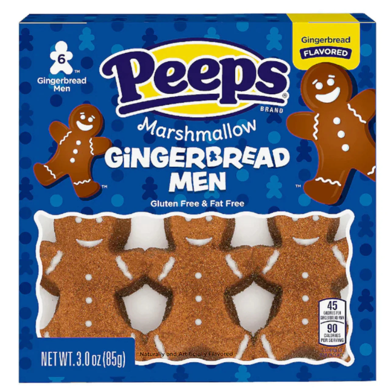 Xmas - Peeps Marshmallow Gingerbread Men 6pk X 12 Units