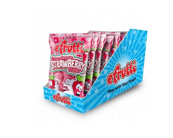 E-Frutti Creamy Dreamy Strawberries Peg Bag 3.5oz X 12 Units