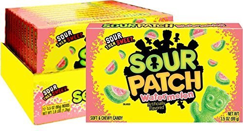 Theater Box Sour Patch Watermelon 3.50oz X 12 Units - CandyStation