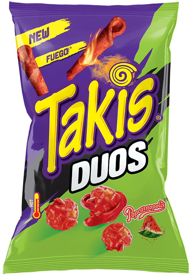 Takis Fuego Duos 80g X 18 Units // Exp 10 Nov 2025