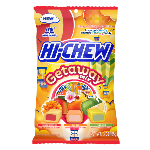 Hi-Chew Getaway Mix Peg Bags 3oz X 6 Units