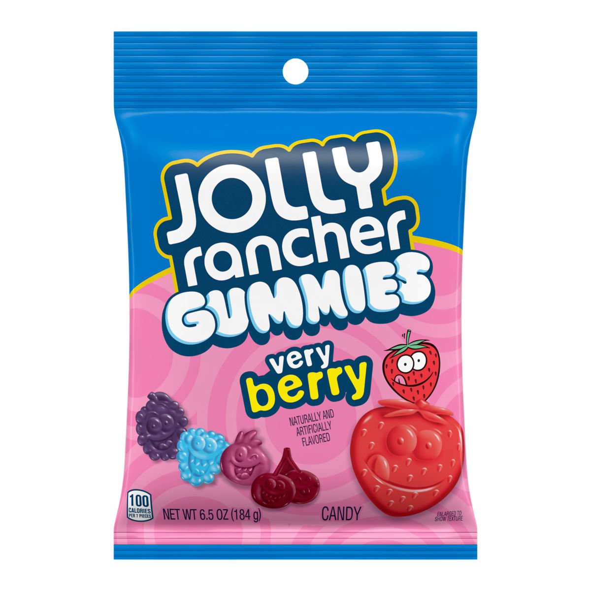 Jolly Rancher Gummies Very Berry Peg Bag 6.5oz X 12 Units - CandyStation