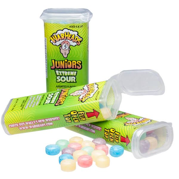 Warheads Junior Extreme Sour Hard Candy 1.75oz X 18 Units - CandyStation