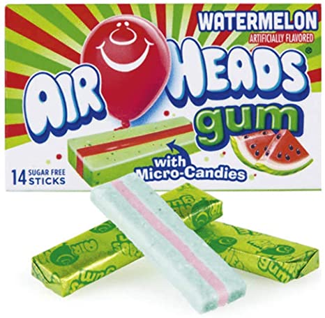 UNPACKED AIRHEADS GUM - WATERMELON