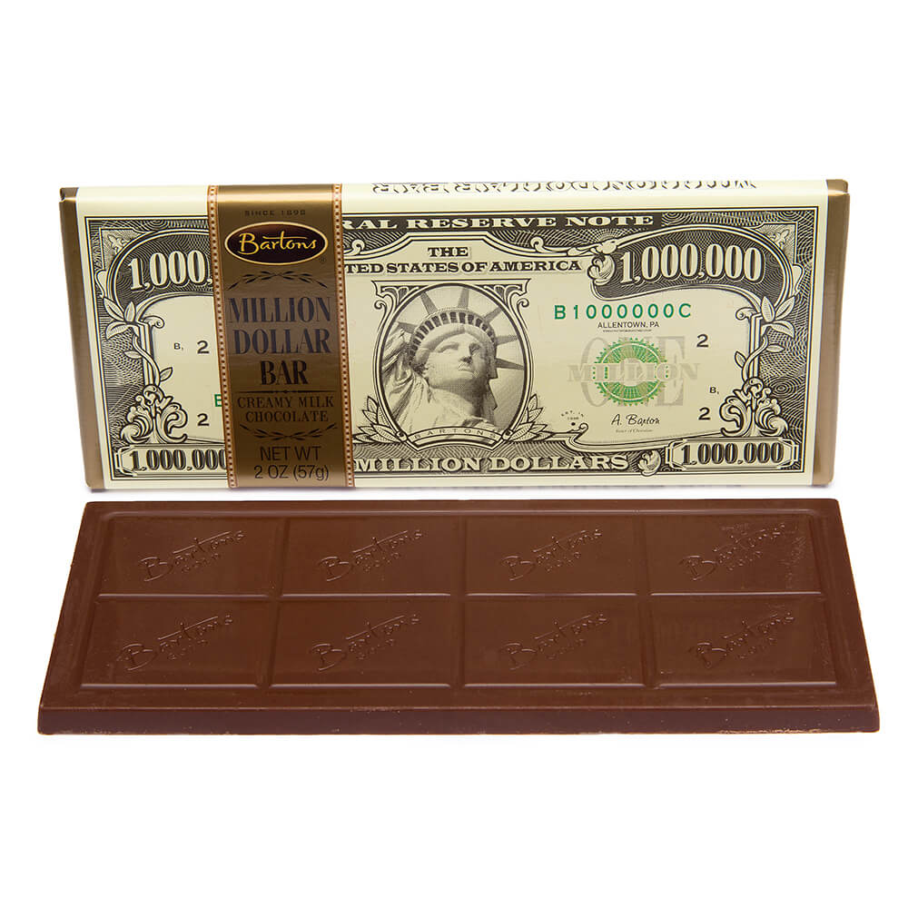 SINGLE BARTONS MILLION DOLLAR MILK CHOCOLATE BAR