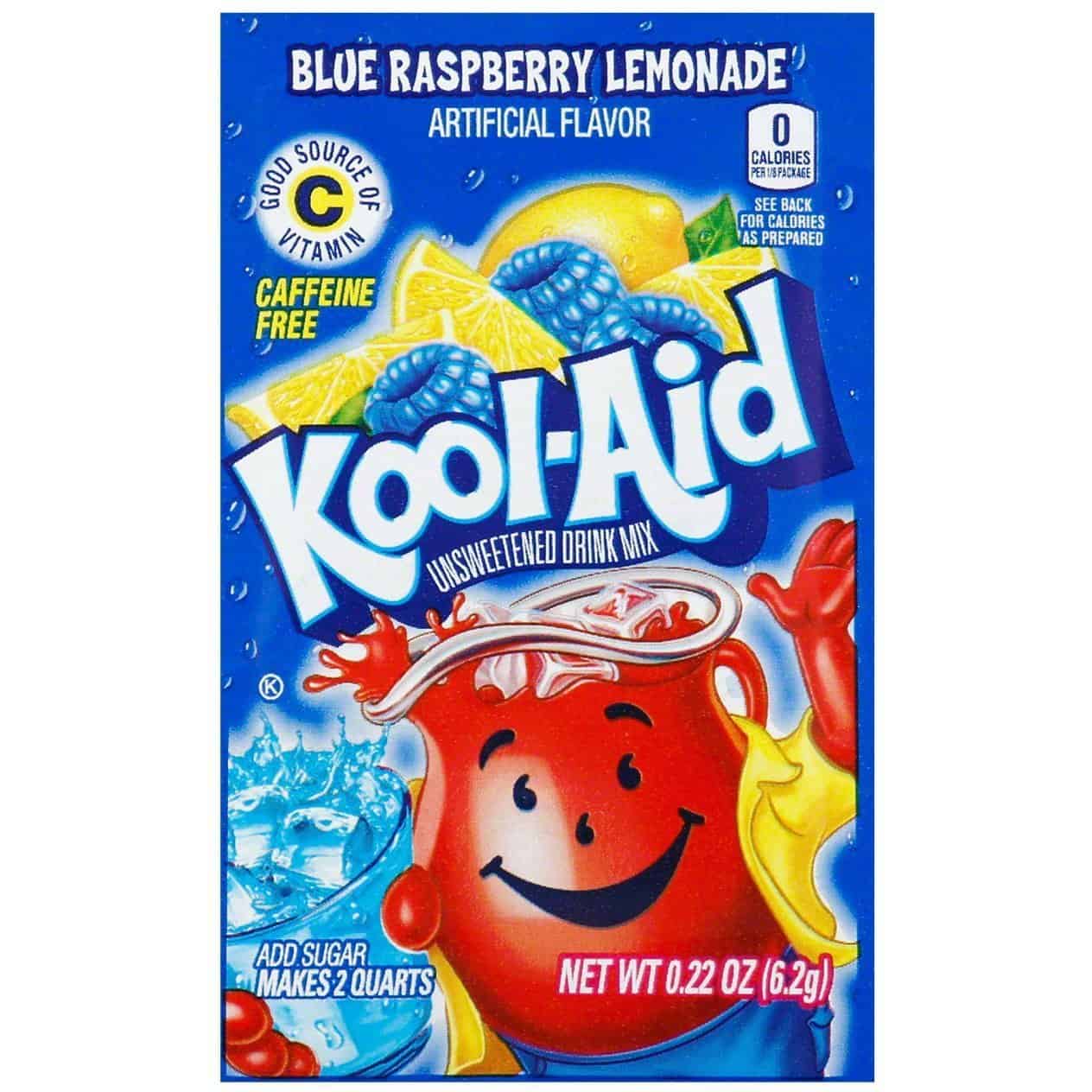 Kool-Aid Unsweetened 2qt - Blue Raspberry Lemonade X 48 Units