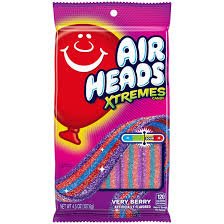 Airhead Extremes Belts Very Berry Peg Bag 4.5oz X 12 Units - CandyStation