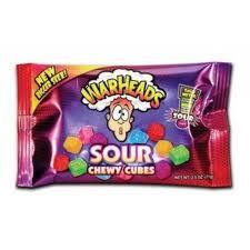 Warheads Sour Chewy Cubes 2oz X 15 Units