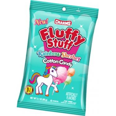 CHARMS FLUFFY STUFF RAINBOW SHERBET COTTON CANDY SINGLE