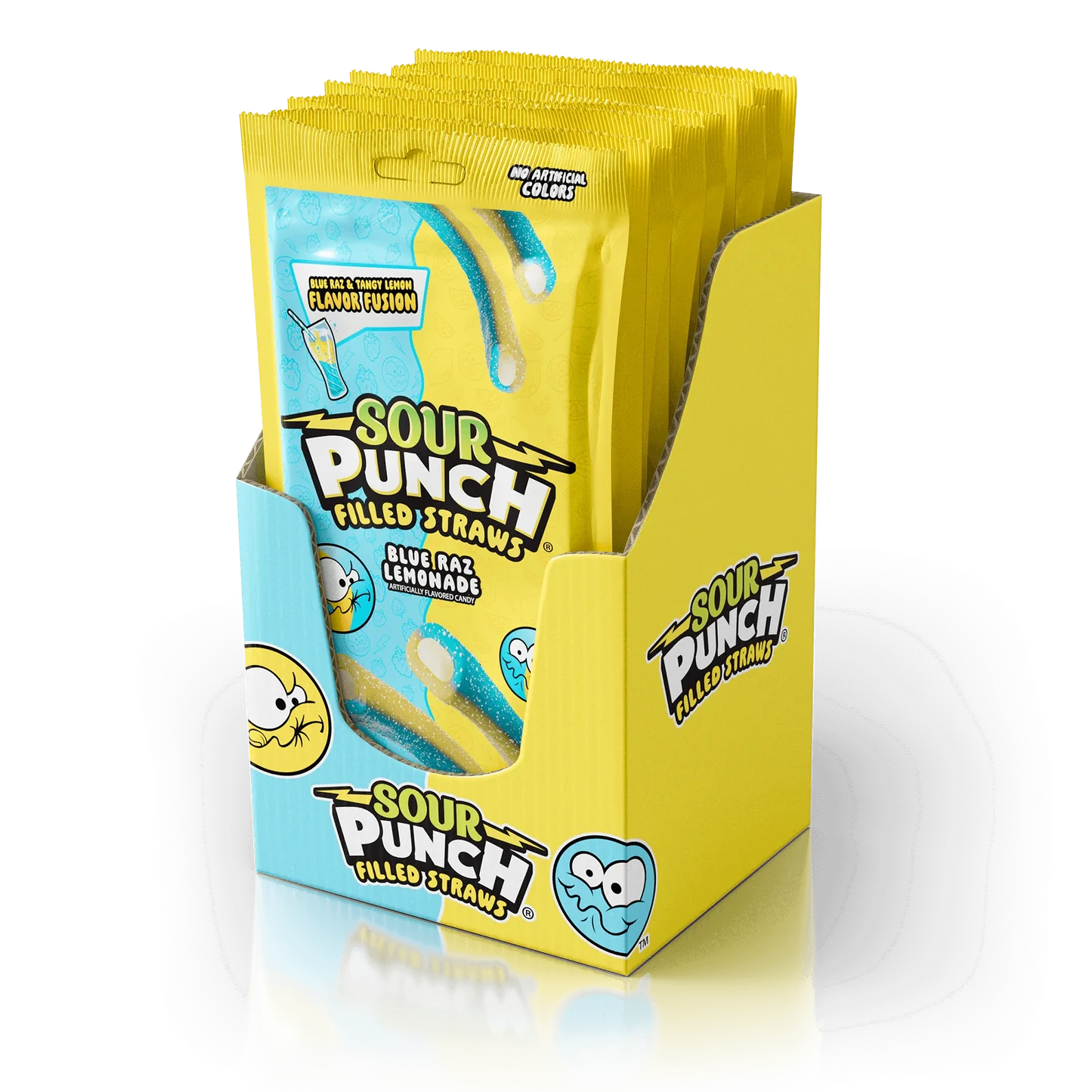 Sour Punch Filled Blue Raspberry Lemonade Peg Bag 5oz X 12 Units