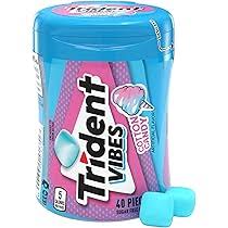 Trident Vibes Bottle Pack Cotton Candy 40pc X 6 Units - CandyStation