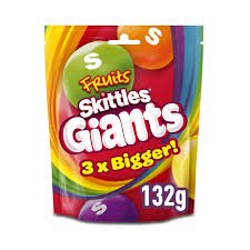 UK Skittles Fruit Giants 132g X 15 Units - CandyStation