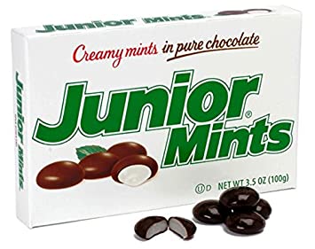 THEATER BOX JUNIOR MINTS 4 OZ BOX UNPACKED