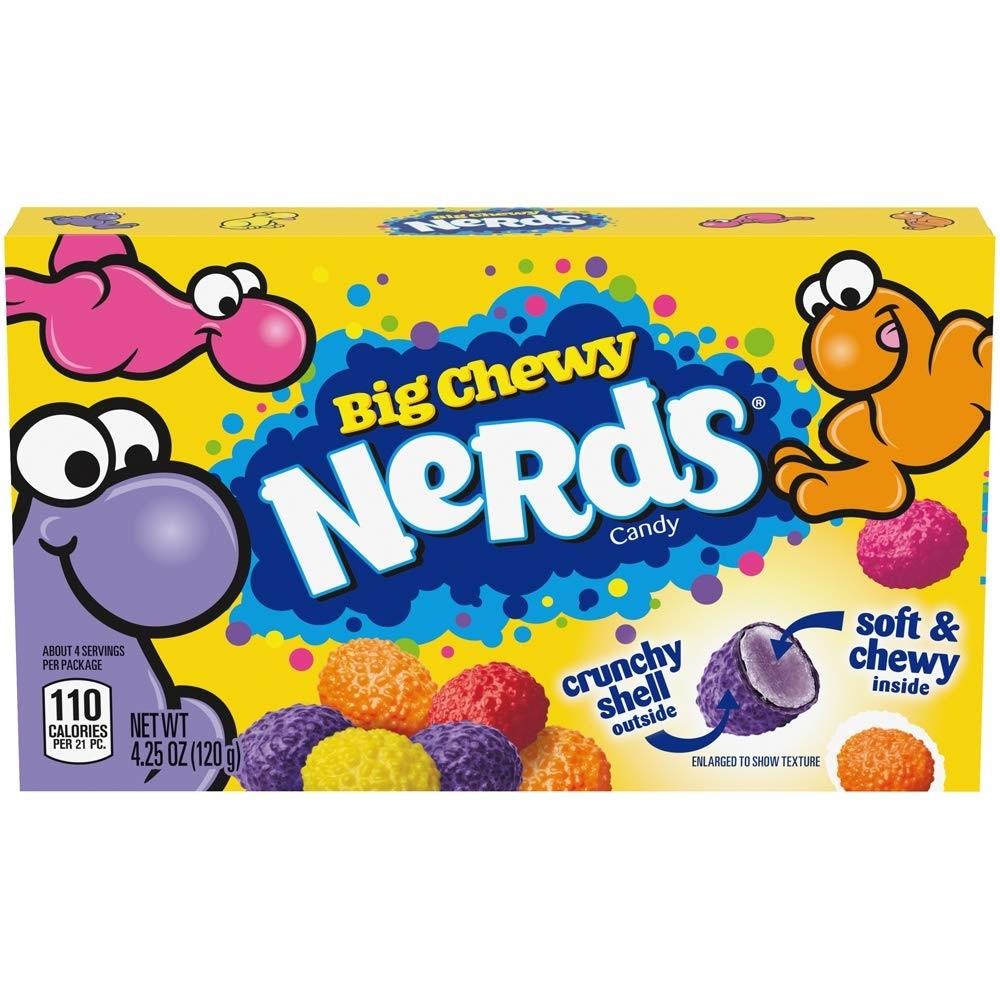 Wonka Nerds Big Chewy Theater Box 4.5oz X 12 Units - CandyStation