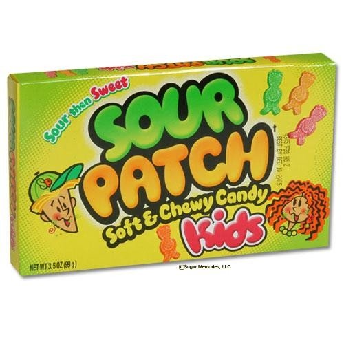 Theater Box Sour Patch Kids 3.50oz X 12 Units - CandyStation